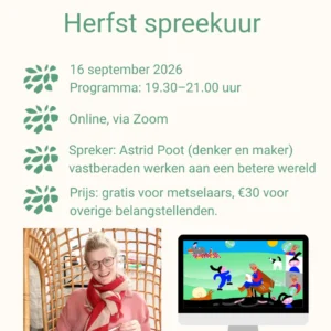 Herfstspreekuur: 16 September 2026