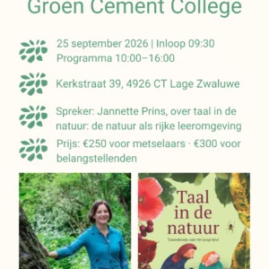 Groen Cement college: 25 september 2026