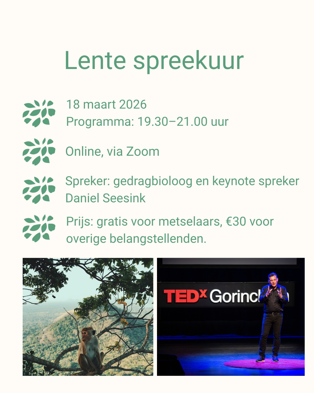 Lentespreekuur: 18 Maart 2026